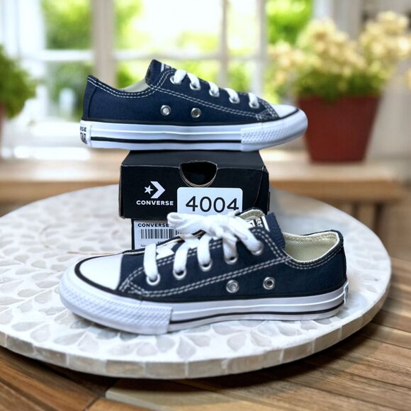 Converse Chuck Taylor All Star Navy Toddler Kids 11 Low Top Unisex Sneakers NIB - Picture 7 of 11